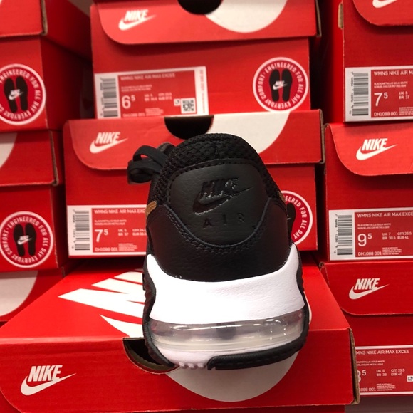 (DEPOP) women’s black, white and gold airmax excee - Picture 2 of 4